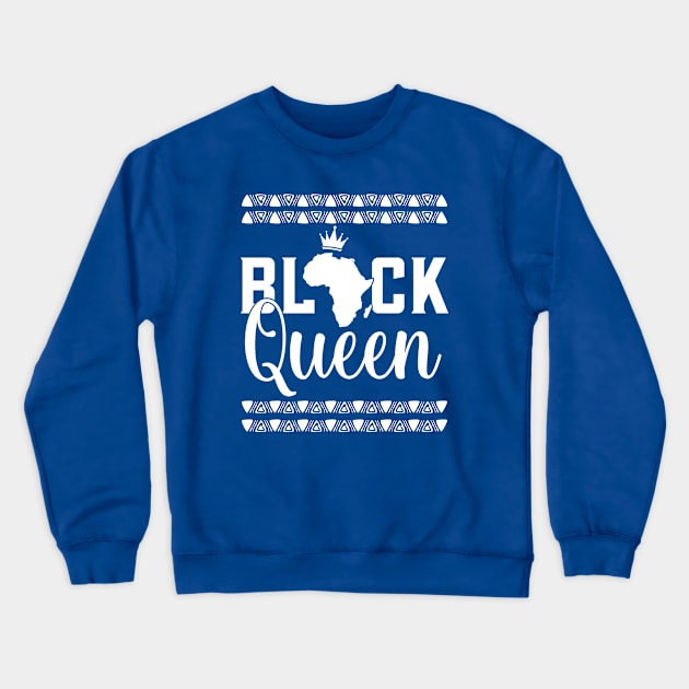 Black Queen - Afrocentric Crewneck Sweatshirt by Afrinubi™